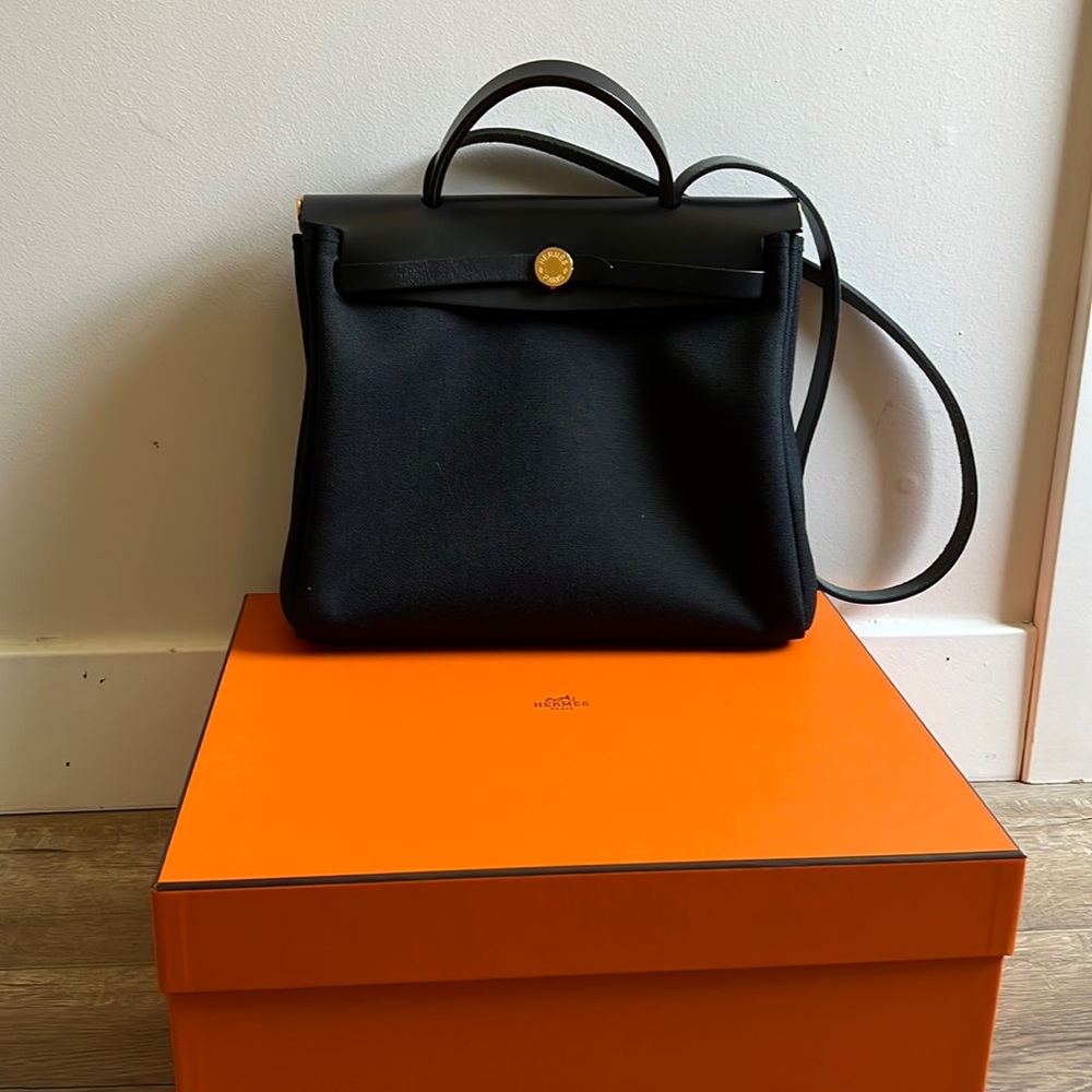 Hermes Herbag Zip 31 Black